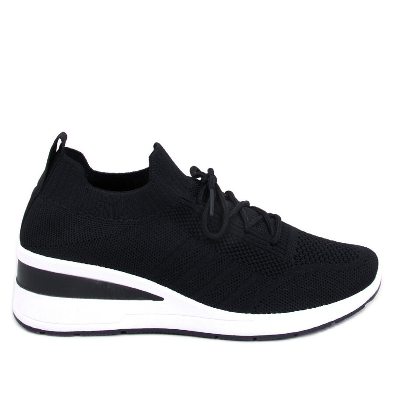 Leakes Svarta wedge sneakers