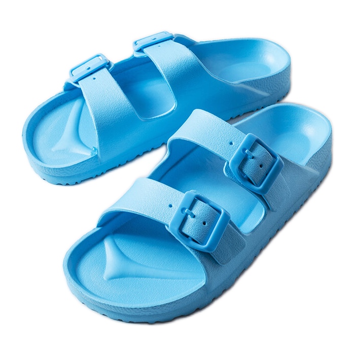 Inna Blå gummireglage med spännen från Eugene