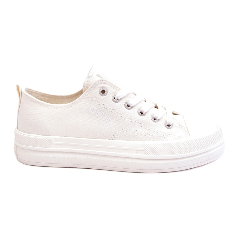 Big Star Low Sneakers med snörning LL274968 Vit