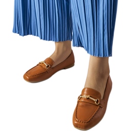Bruna dekorativa loafers från Docherty