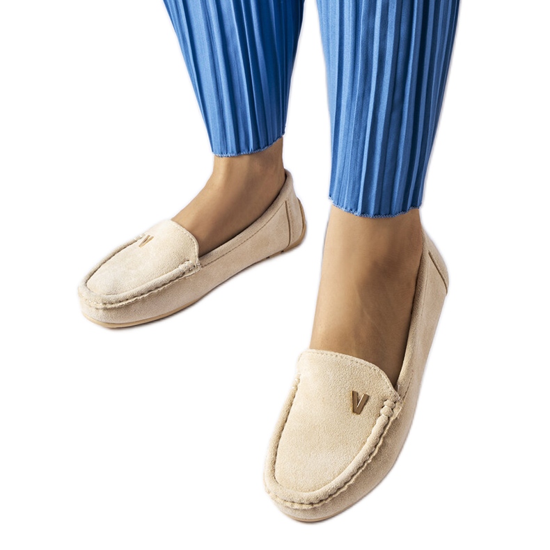 Beige loafers i ekomocka från Beltsville