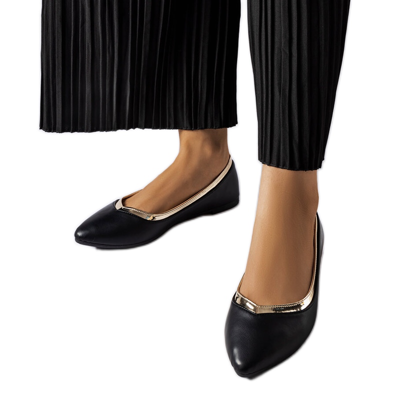 Vittorio svarta spetsiga balettkläder