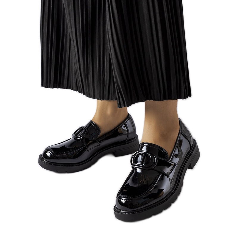 Inna Scranton svarta patent loafers