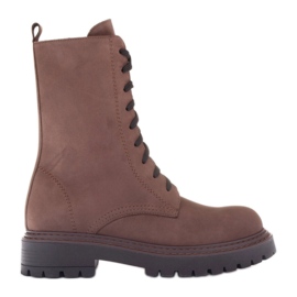 Marco Shoes Marco läderstövlar brun