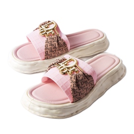 Rosa dekorativa diabilder i gummi från Bérard