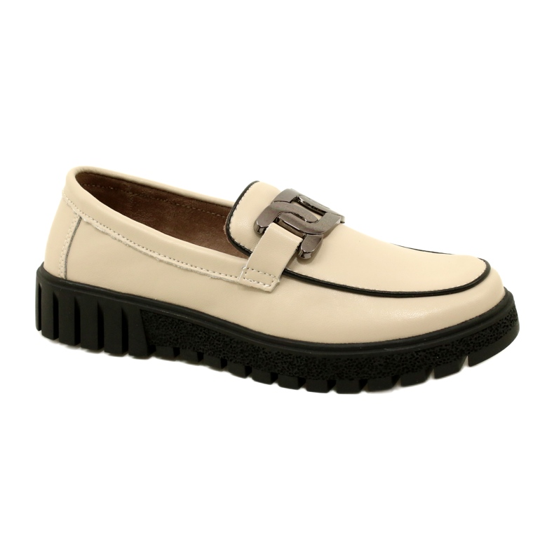 Snygga läderskor för dam Filippo DP4728/23 BE beige
