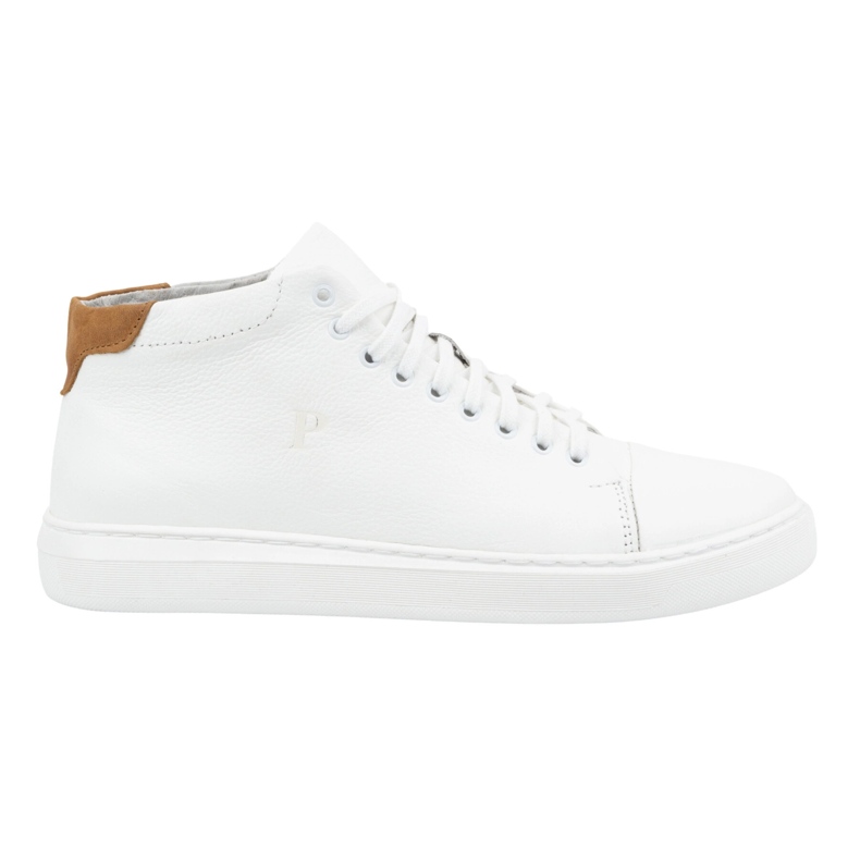 Polbut Skinnskor herr 2110sw vit med brunt