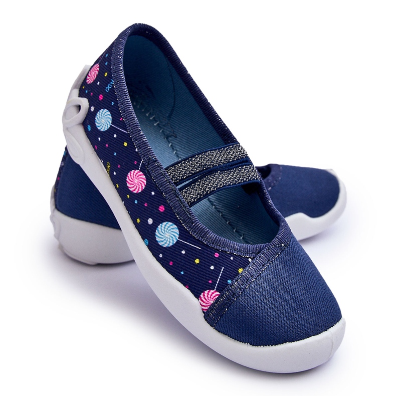 BEFADO S.A. Befado ballerina tofflor 116X316 Marinblå