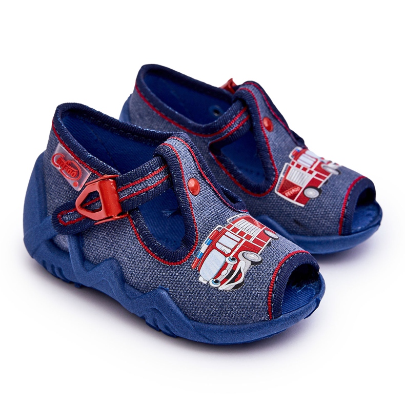 BEFADO S.A. Barnsandaler, Befado tofflor, Brandbil 217P118, Blå