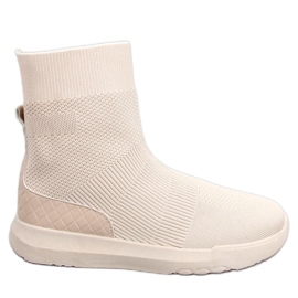Ervin Beige sock high-top sneakers