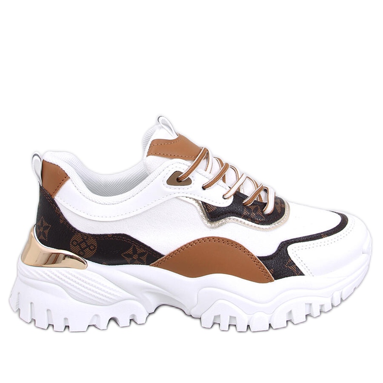 Nesbit White wedge sneakers vit