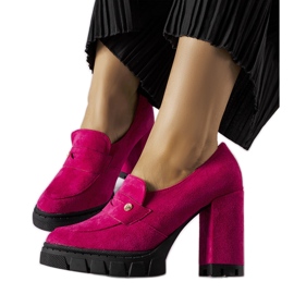 Rosa högklackade pumps från Vinceza