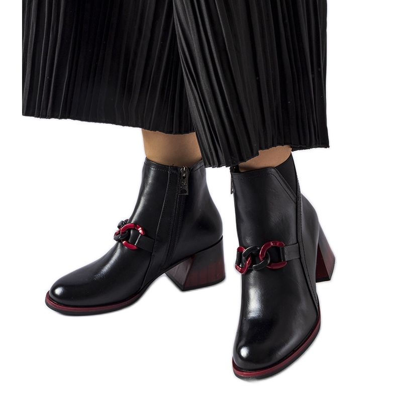 Svarta ankelboots Castione 58126 Svart