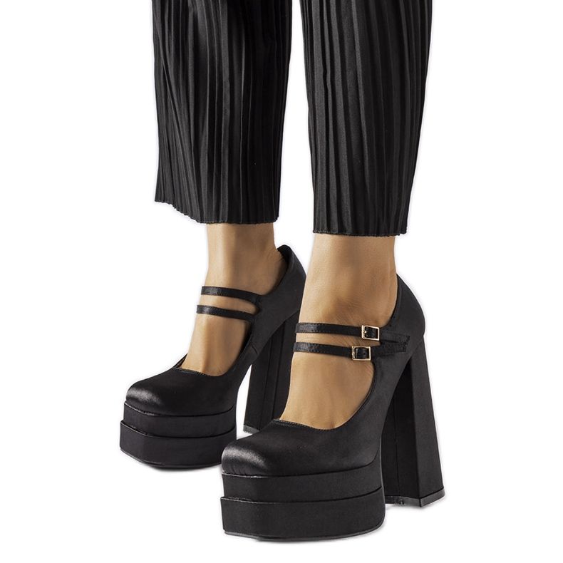 Svarta Gabriel högklackade pumps