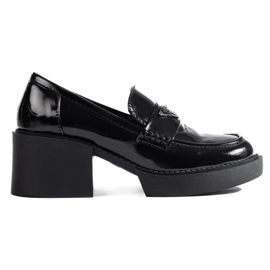 Svart patent Shelovet högklackade skor