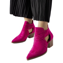 Rosa Quraishi högklackade ankelboots