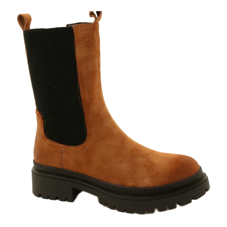 Women's High Warm Workers Evento 23BT35-6440 Camel brun