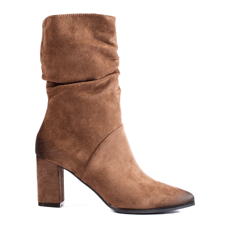 Mockabeige eleganta ankelboots från Vinceza