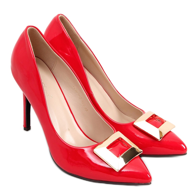 Lackade stift Margaret Red röd