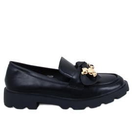 Loafers med en guldbjörn Honey Black svart