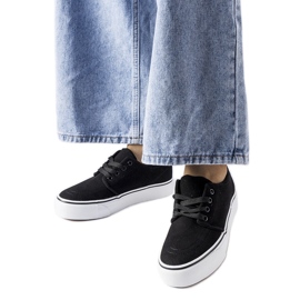 Svarta Abboud sneakers i ekomocka