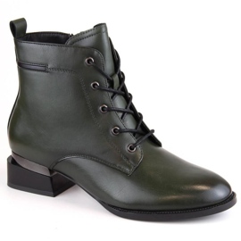 Vinceza W JAN253A isolerade högklackade ankelboots, gröna