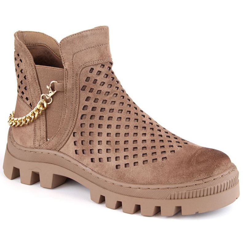 Potocki W WOL179B stövlar i mocka, bruna