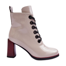 Patentsko med snörning S.Barski MR870-15 Ljusgrå