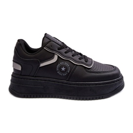 Sportskor dam Sneakers Big Star MM274232 Svart