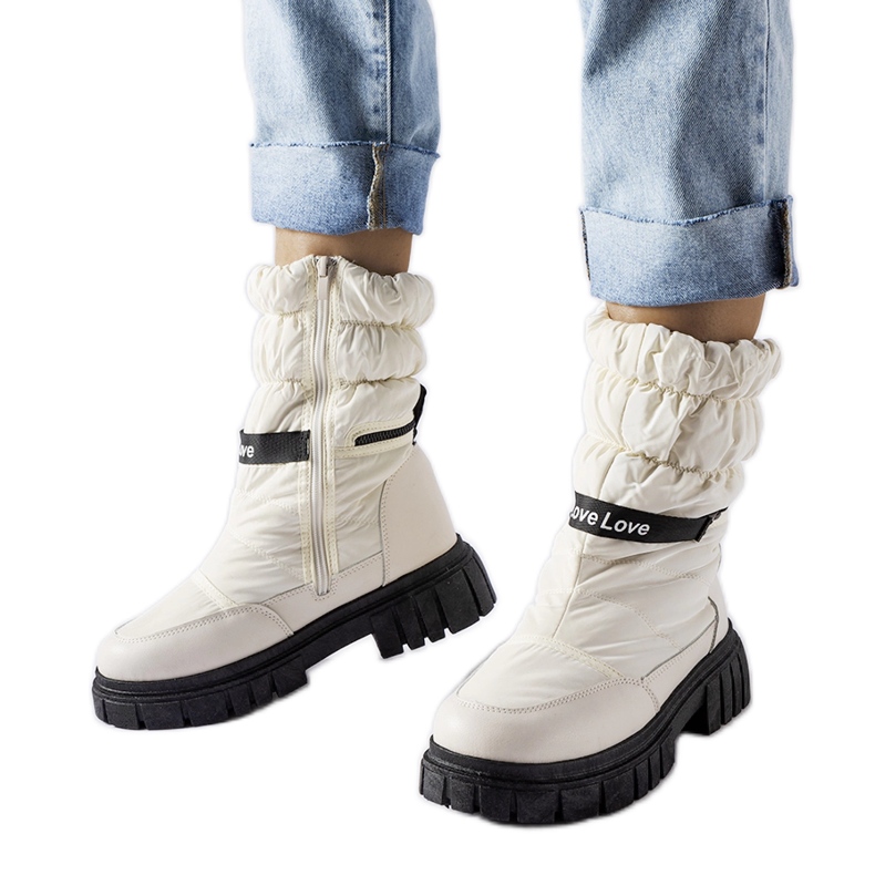 Beige LoveXsnow snöstövlar