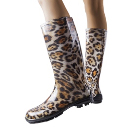 Pimen bruna höga stövlar