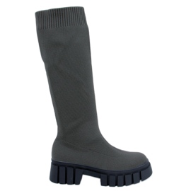 Stövlar med en flexibel Tapp Green ovandel grön