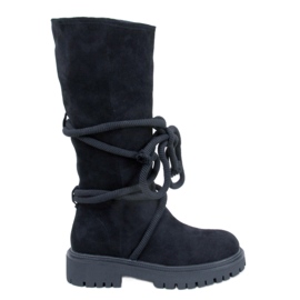 Mockaboots med Spicer Black-snöre svart