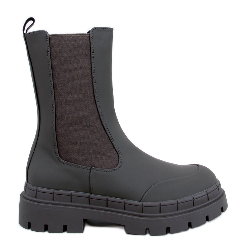 Faime Kaki höga Chelsea-stövlar grön