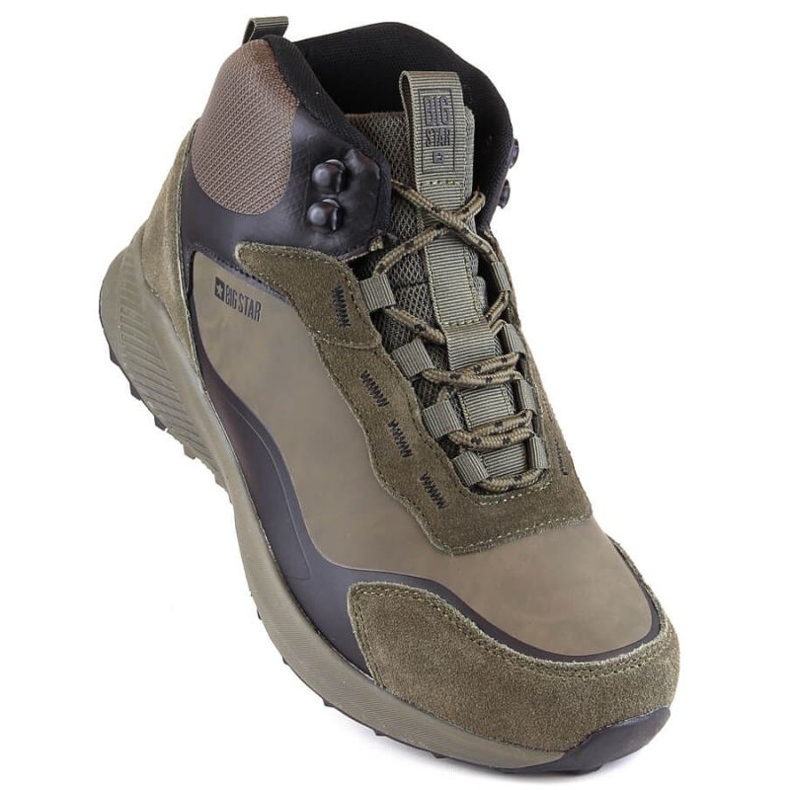 Big Star M INT1931 khaki isolerade sportskor grön