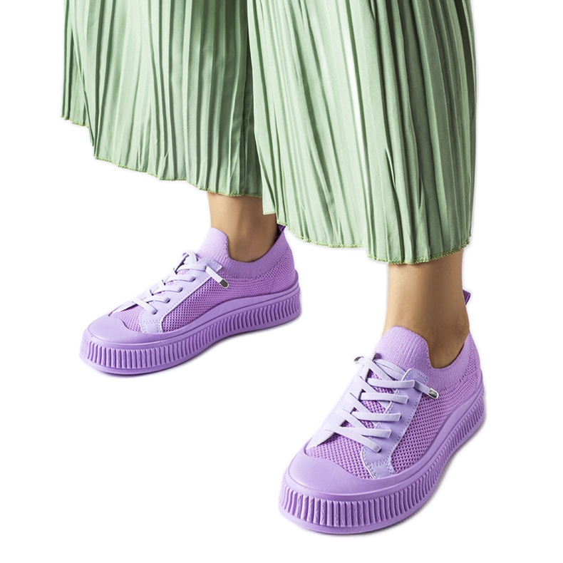 Lila slip on Callimaco sneakers violett