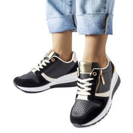 Svarta Ashland wedge sneakers