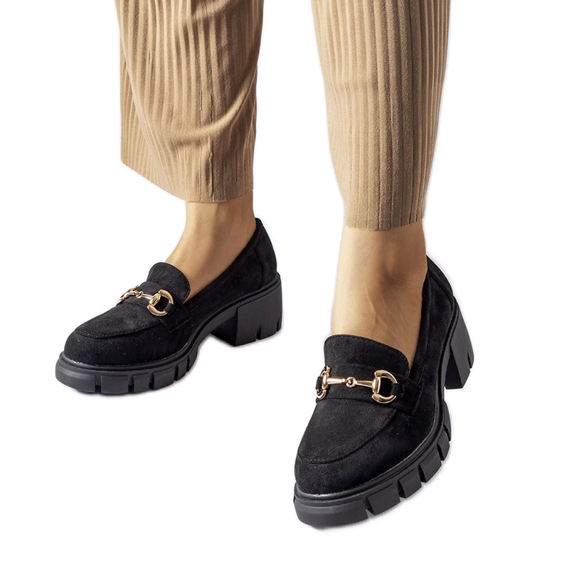 Svarta Irmina högklackade skor