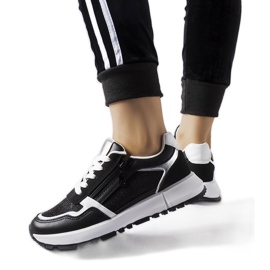 Svarta dekorativa Camuzzoni sneakers