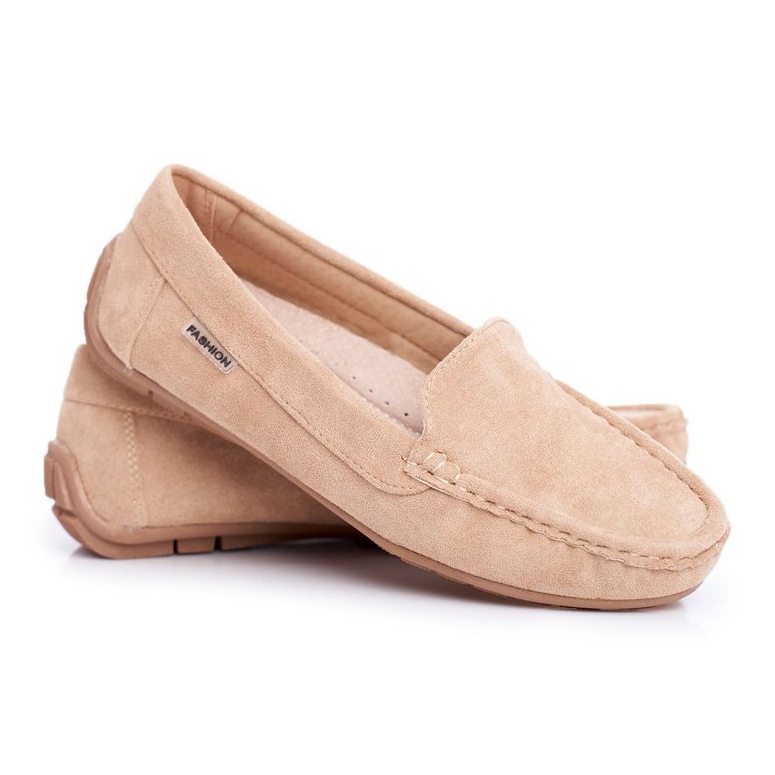 Evento Dam Loafers Beige Suede Morreno