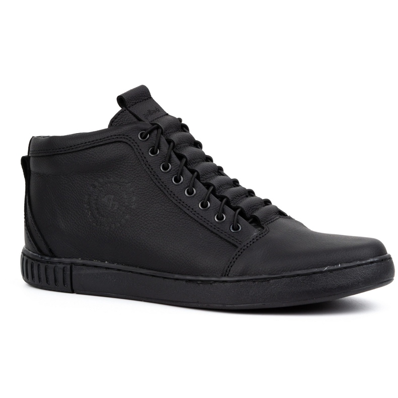 Polbut Stövlar i läder 2122 svart för män