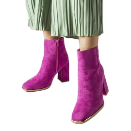 Rosa Cheney högklackade ankelboots