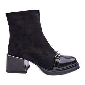 Mockastövlar på ett massivt block S.Barski MR870-70 Svart