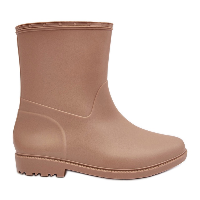 PS1 Klassiska Slip-On Wellington Boots för kvinnor Beige Solihia
