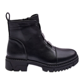 PS1 Svarta Azulenn Läder Flat Boots