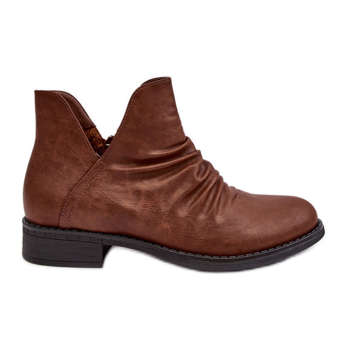 PS1 Bruna Sakaala-isolerade låga stövlar med volanger