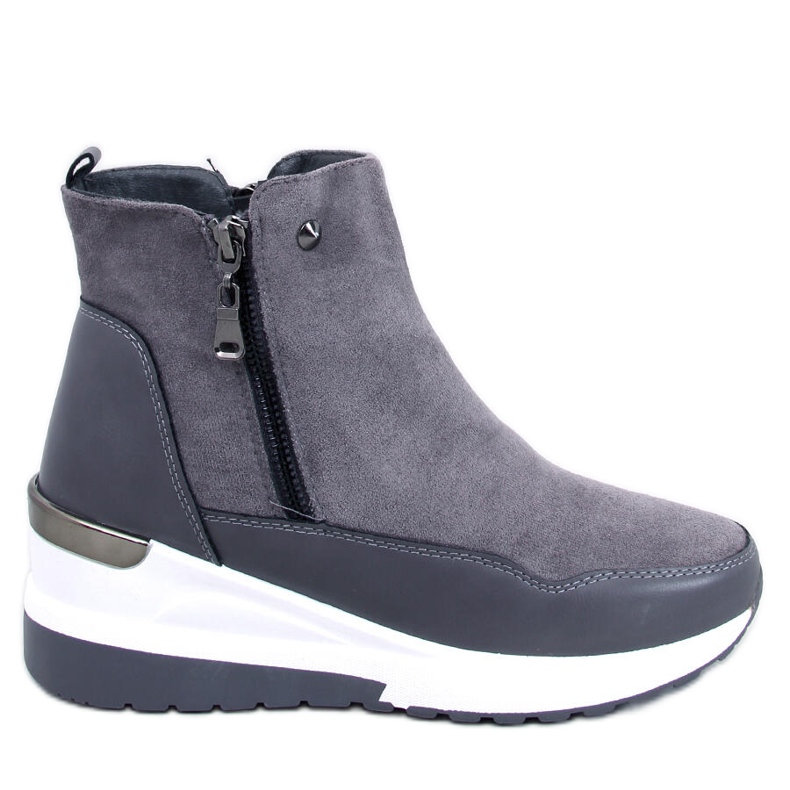 Jordans Grå stövlar med kil