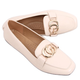 Elisa Nude loafers för damer beige