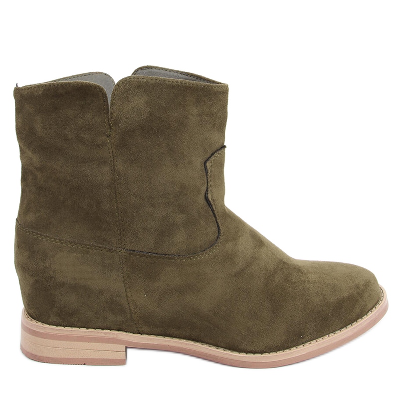 Stövlar på en gömd Deer Green kil grön