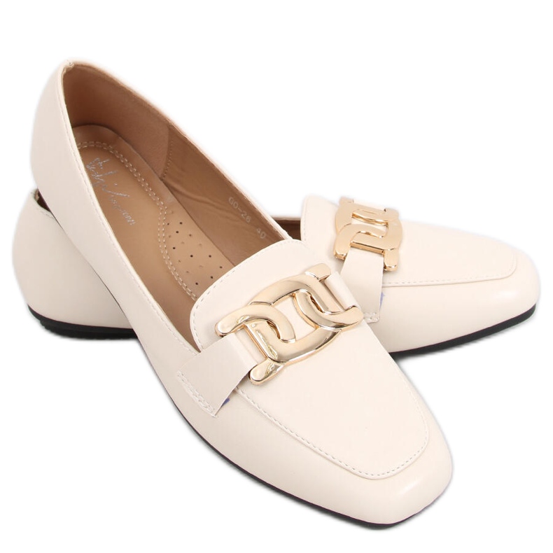 Paola Beige loafers för dam
